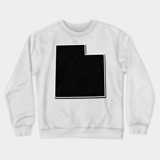 Black Utah Outline Crewneck Sweatshirt